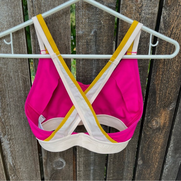 Brooks Drive Plunge 2.0 High Impact Sports Bra NWOT In Mauve/Sand/Sun Sz XS - Picture 11 of 15